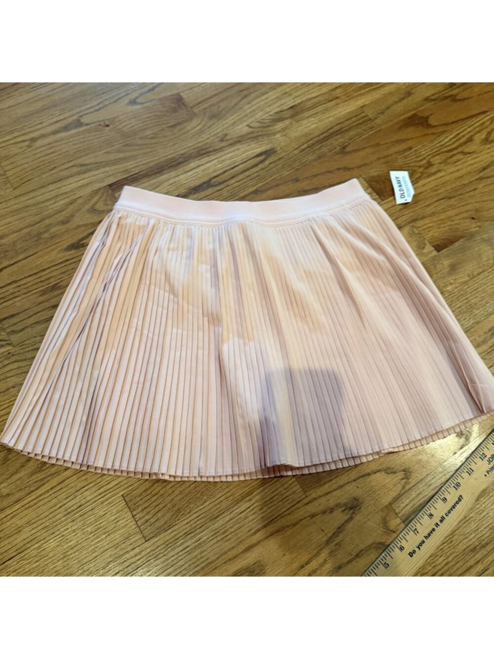Old Navy Womens Pale Pink Pleated Skirt Skort new Medium Quick Dry